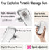 Integrated Design Mini Massage Gun Portable Deep Tissue Massager, Intelligent Pressure-sensing Brushless Motor