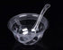 50 PCS Clear Plastic Disposable Spoons, Asian Soup Spoons, Chinese Tasting Spoons, Plastic Cutlery with Round Bottom
