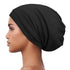 Satin Bonnet for Curly Hair, Natural Hair Braids Women Slouchy Beanie Hat Lightweight