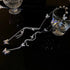 Wedding Butterfly Headband Head Chain, Silver Tassel Hair Hoop Band Decorative Headwear for Women and Girls (02) (01)