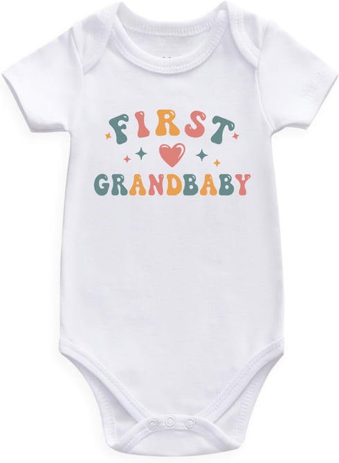 Guzcadun First Grandbaby Baby Bodysuit pregnancy announcement for grandparents