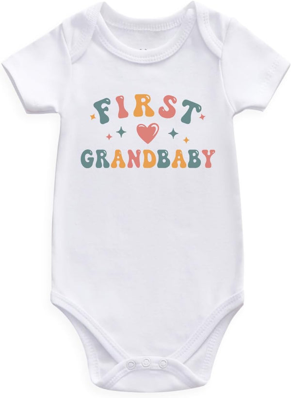 Guzcadun First Grandbaby Baby Bodysuit pregnancy announcement for grandparents
