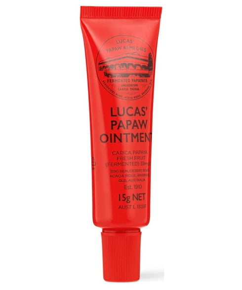 Lucas Papaw Ointment – 15g Tube with Lip Applicator – 2-Pack – Multi-Purpose Skin Relief