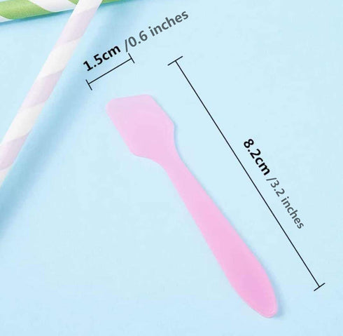 Reusable Mini Make-up Spatulas, 100 Pieces in Pink