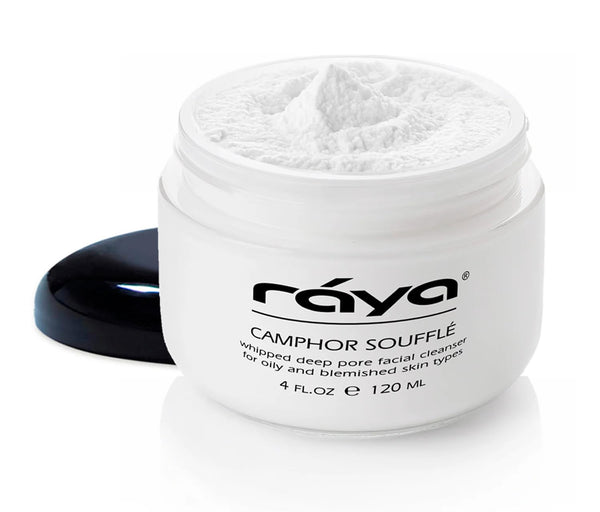 Raya Camphor Soufflé Facial Cleanser (101) - pH-Balanced Blemish Wash for Oily Skin, Blackheads & Whiteheads - 4oz