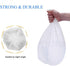 Small Trash Bags, 4 Gallon, Clear White, Waste Basket Bin Liners for Bathroom, Kitchen, Office, Home, 125 Count