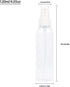 TRENDBOX 6 Pack Empty Transparent Plastic Fine Mist Spray Bottles (120 ml each)