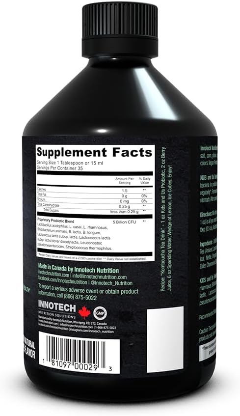 INNOTECH Nutrition Kids and Us Liquid Probiotic - Grape Flavour, 530 ml