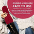 Snook Ease Heated Insoles Shoe Warmer Inserts - Foot & Toe Warmers for Winter, Microwavable Insoles for Men, Reheatable