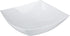 Restaurantware Moderna 64 Ounce Fancy Plastic Bowls 10 Square Disposable Salad Bowls - Durable Heavy-duty White Plastic Bowls For Warm And Cold Foods by Restaurantware