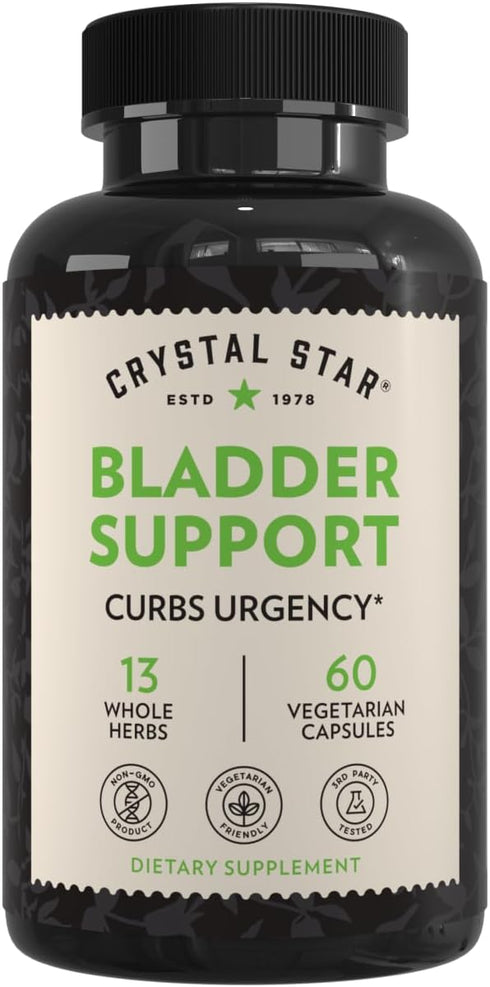 Crystal Star Bladder Strength, 60 Capsules, Herbal Urinary Tract Health Supplement with Cranberry Extract
