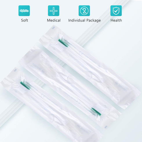 Oral Care Single Use Suction Swab Toothbrush, 20pcs for Convenient Dental Hygiene