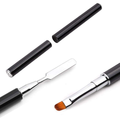 PolyGel Brush and Picker - Brush Tool for UV Poly Gel (Black)