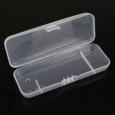 Transparent Shaving Box for Razor, Plastic Cover Container for Manual and Electric Shaver Accessories
