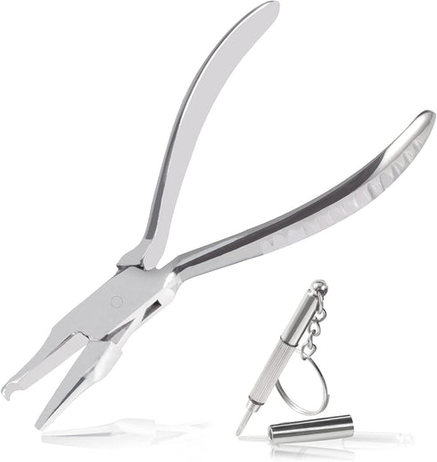 Eyeglasses Nose Pad Pliers, 6 Inches Frame Pliers for Glasses Repair, Assembling & Adjusting Tools