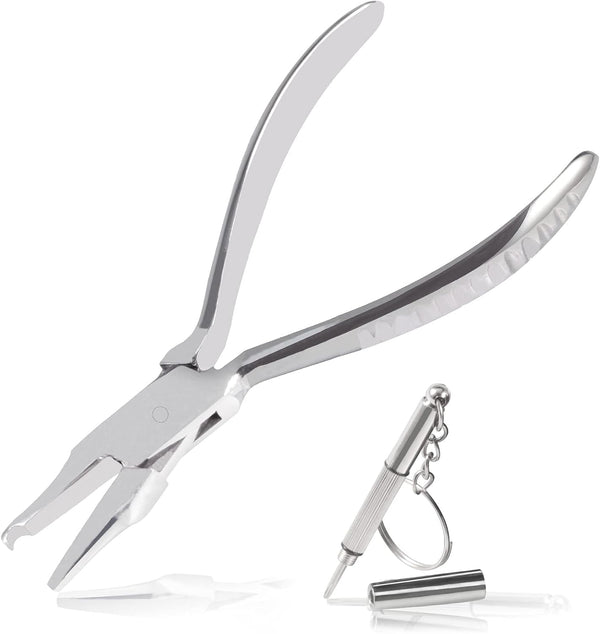 Eyeglasses Nose Pad Pliers, 6 Inches Frame Pliers for Glasses Repair, Assembling & Adjusting Tools