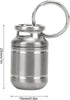 Portable Pill Case: Mini Titanium Alloy Waterproof Medicine Holder with Keychain for Outdoor Sports, Camping, Hiking,