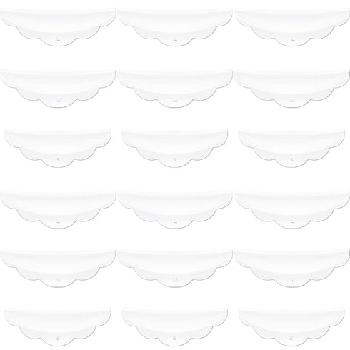 Hicarer 48 Pieces Raise Eyelashes Rods, Silicone Eyelash Pads (Small, Medium, Large) for Makeup Tool