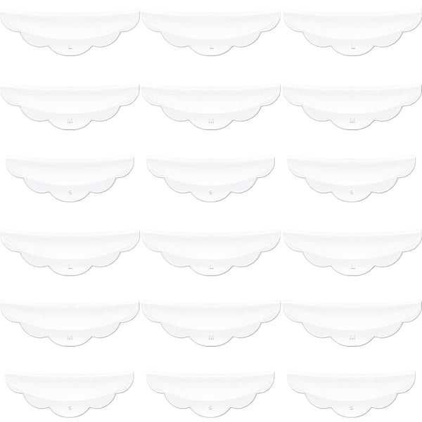 Hicarer 48 Pieces Raise Eyelashes Rods, Silicone Eyelash Pads (Small, Medium, Large) for Makeup Tool
