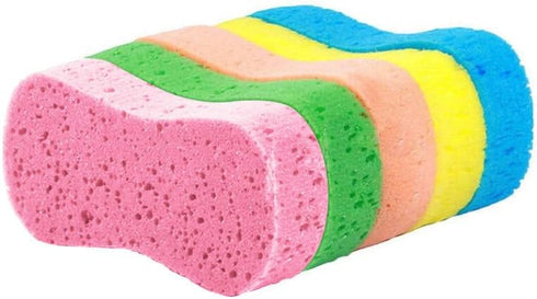 Car Wash Sponges, Kitchen Cleaning Sponges Scrubber, Random 3-Color Mix