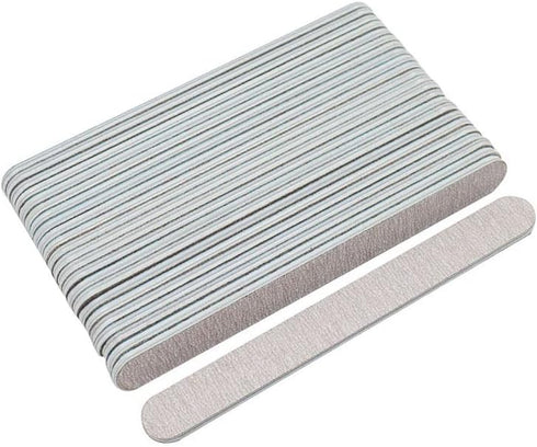 Nail File, 50 PCS Professional Double Sided 100/180 Grit Nail Files, Emery Board Zebra Manicure Tool