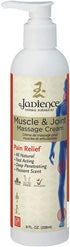 Jadience Muscle & Joint Massage Cream 8 Oz - All Natural Asian Formula - Analgesic Pain Relief - Made In The USA