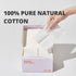 White Rabbit - NAKED COTTON Textured Facial Cotton Pads – 100% Cotton, Lint-Free, for Makeup Remover, 200 Count