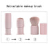 Retractable Powder Brushes, Professional Mineral Blending Kabuki Makeup Application Brush with Cover