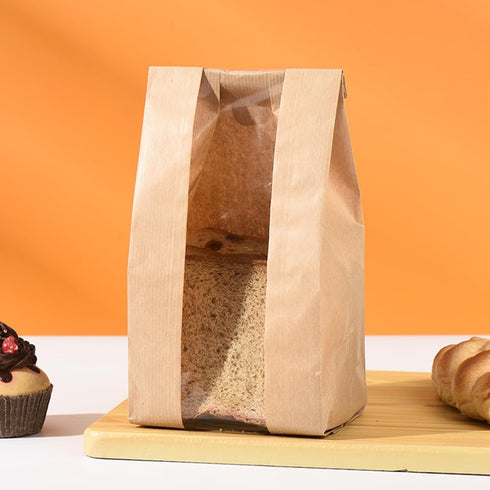 MIUVA Pack 100 Bread Bags for Homemade Bread,Sourdough Paper Bread Bags