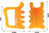 LiZEROGDAX 1pc Yellow Fascia Massage Blaster Tool for Cellulite, Amber Points Myofascial Release Body Tension Relief