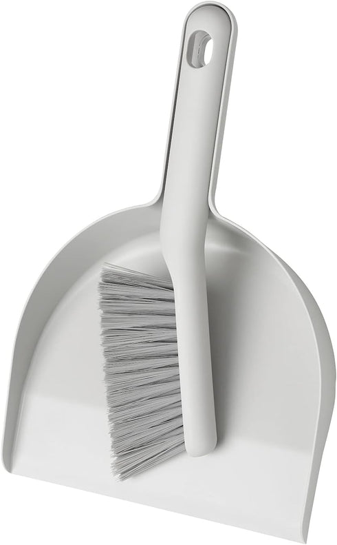 IKEA BENEVOLENT Dust pan and Brush, Grey
