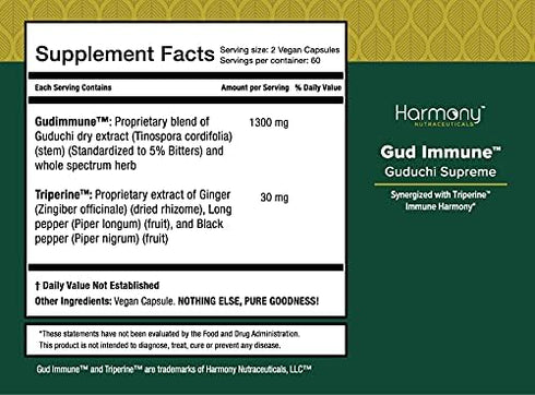Guduchi Supreme, Dr. Gumman's Ayurvedic Herbal Immune Support, Organic, 120 Vegan Caps