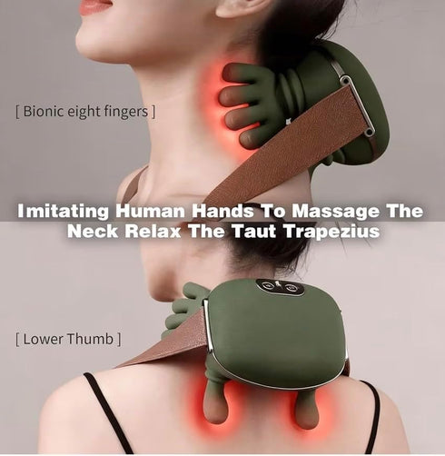 PARADISUS Neck and Shoulder Massager with Heat Cordless Deep Tissue Shiatsu Back Massager for Pain Relief, Wireless