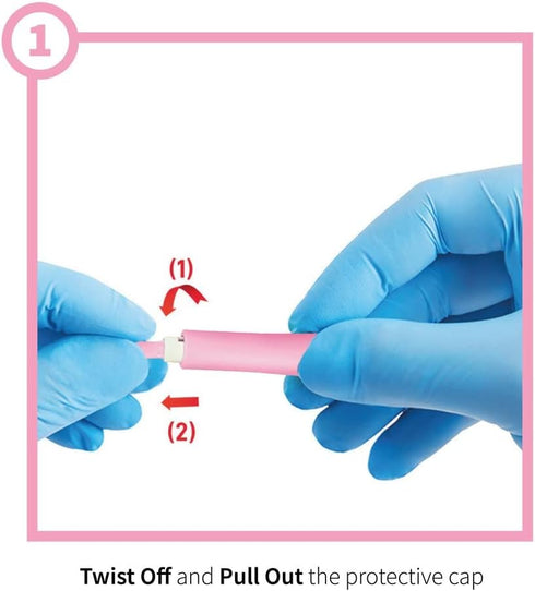 ONE-Care Safety Lancets - 30G x 1.5mm, Gentle Pre-Loaded Finger Self Prick Device, 100/Box