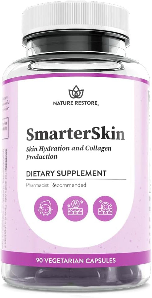 Smarter Skin Triple Combination of Polypodium Leucotomos Extract, FloraGLO, Verbasnol, 60 Vegan Capsules