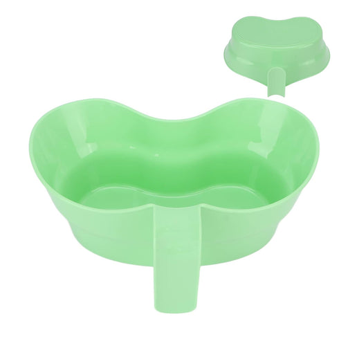 Vomit Basin Cup, Large Diameter Inward Curved Grip Handle, Unbreakable Kidney Shaped Bowl for Hospital