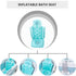 80x40cm Inflatable Bathtub Chair Tub Portable Foldable Shower Basin Travel Tub Seat for Elderly and Pregnant Women Blue