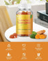 Turmeric Curcumin Gummies - 2 Pack, Sugar Free Turmeric and Ginger Supplement for Immune Support