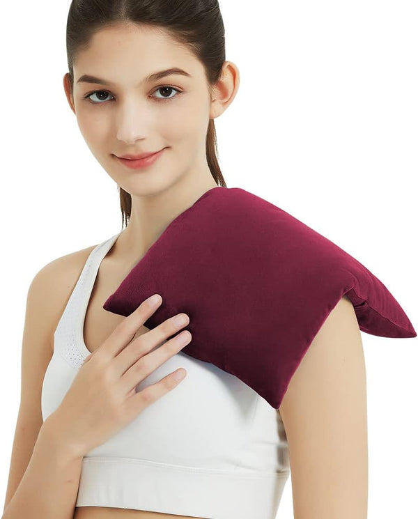 Heating Pad Microwavable with Washable Cover, 8 x 12 Multipurpose Microwave Heating Pad for Neck and Shoulders, Moist
