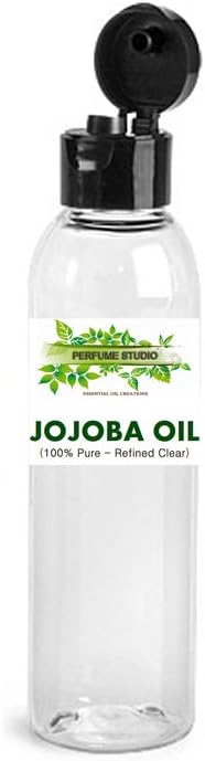 Refined Clear Jojoba Oil, 100% Pure, Anti Aging, 2 OZ, Perfect for Lotions, Massages, and More