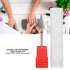 Manicure Drill Bit, Tungsten Steel Nail Art Manicure Drill Bits Electric Pedicure Manicure Grinding Head Accessories Nail Drill Bit Cone Drill Bits Nail File for Nails for Home Salon Use (Red)