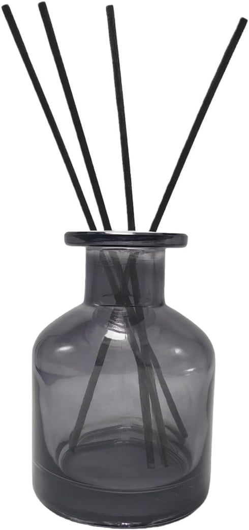 QUUPY 1PCS 150ml/5oz Empty Refillable Glass Diffuser Bottle Exquisite Essential Oils Container for