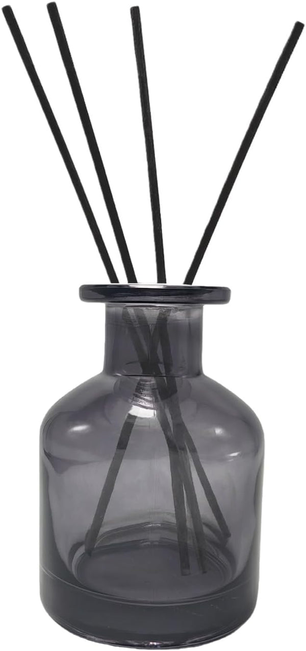 QUUPY 1PCS 150ml/5oz Empty Refillable Glass Diffuser Bottle Exquisite Essential Oils Container for