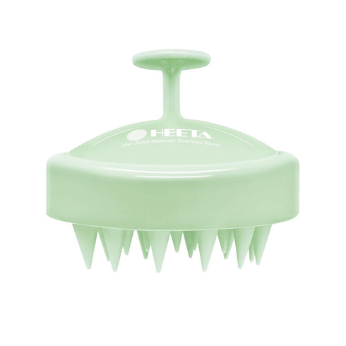HEETA Scalp Massager Hair Growth, Soft Silicone Bristles for Dandruff Removal and Scalp Exfoliation, Lime Green
