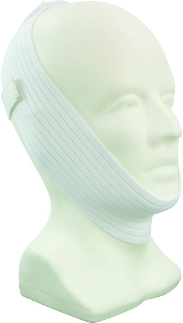 Carex Chin Strap for CPAP Users, Anti Snore Chin Strap, White, 1 Count