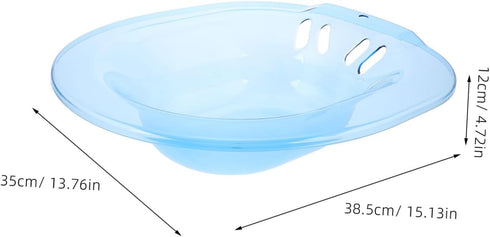 Pregnant Women Sitz Bath Basin Blue Ergonomic Comfortable Soaking Tub for Postpartum Care Treatment and Intimate