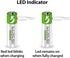 Lankoo 1.5V 2600mWh 1200 Protection,4-Pack Rechargeable AA Batteries USB Lithium ion Rechargeable AA Battery with USB