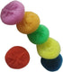 Plastic Dish Scrubbers for Dishes, Nylon Round Scrubber Scouring Pad, Colorful Non Scratch Mesh Pads (24 Pack)