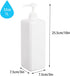 Pump Bottle, Refillable Plastic Empty Lotion Dispenser for Bathroom Shampoo and Body Wash, 32oz/1L White, 2 Pack