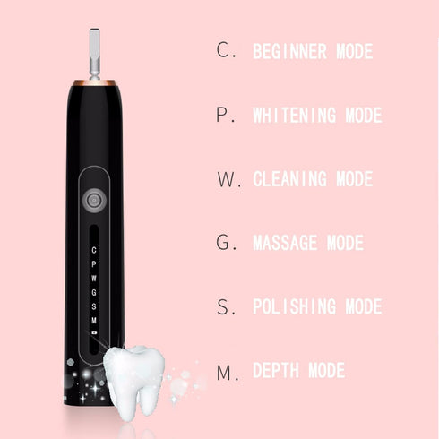 WSYKC 60 4 Electric Toothbrush USB Charging for Days, One Electric Handle, Replacement Brush Heads, Portable Toothbrush